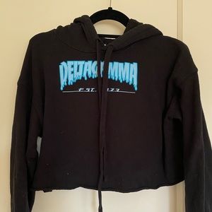 Delta Gamma Thrasher Cropped Hoodie